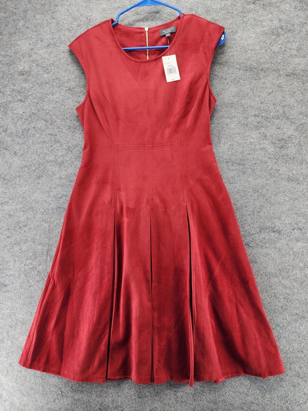 The Limited Dress Womens Small Sleeveless Red Faux Leather
